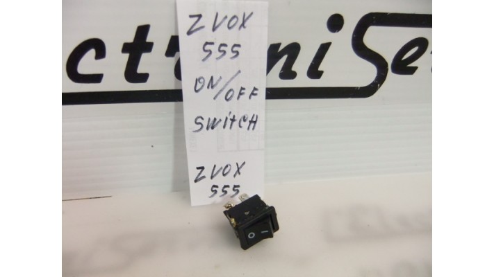 ZVOX 555 switch on off